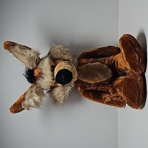 VTG Wile E. Coyote Plush Stuffed Animal 1992 Mighty Star Looney Tunes Warner Bro